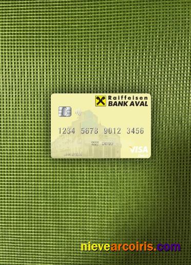 Ukraine Raiffeisen Bank visa debit card photolook